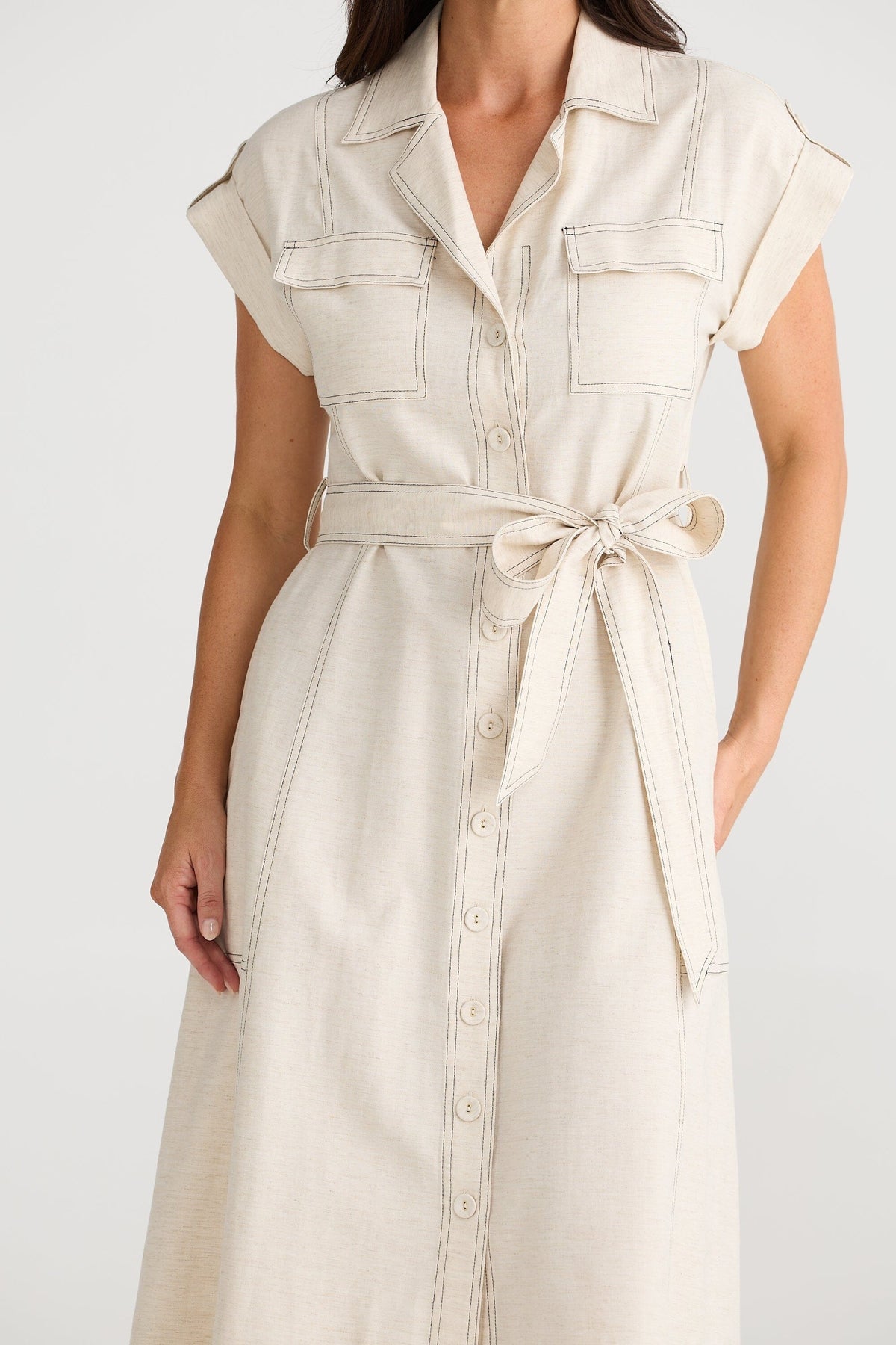 BRAVE AND TRUE Portia Dress - Natural Dress - Zabecca Living