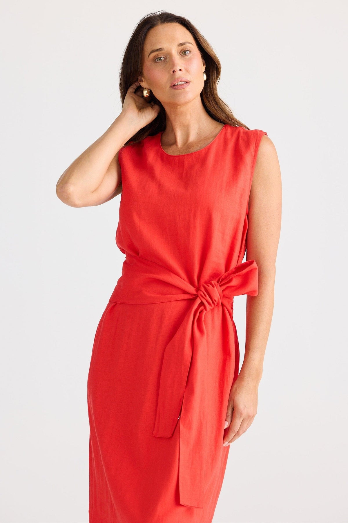 BRAVE AND TRUE Turning Point Dress - Poppy Red Dress - Zabecca Living