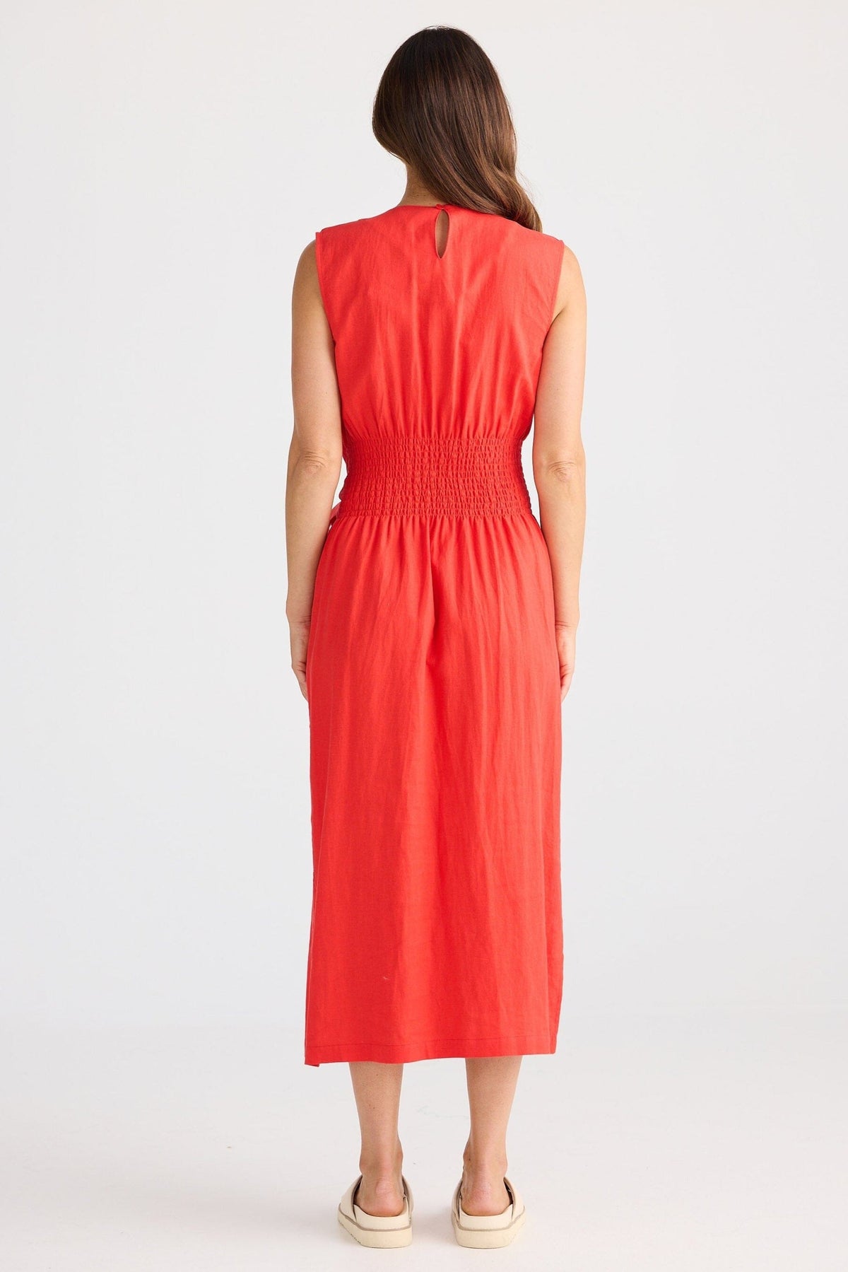 BRAVE AND TRUE Turning Point Dress - Poppy Red Dress - Zabecca Living