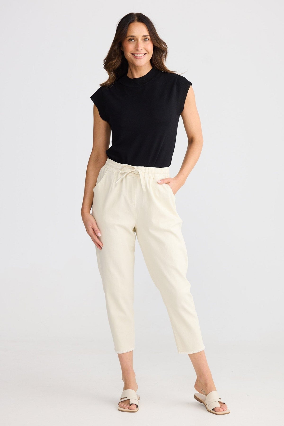 BRAVE AND TRUE Wayfarer Pant - Bone PANTS - Zabecca Living