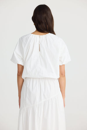 BRAVE AND TRUE Willow Top - White Shirts & Blouses - Zabecca Living