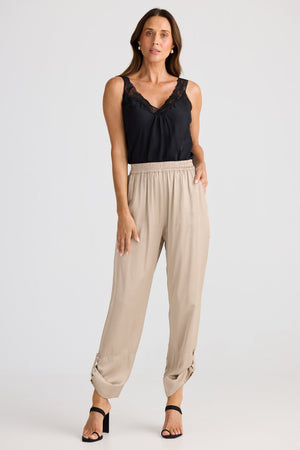 BRAVE AND TRUE Wonderland Pant - Stone Taupe PANTS - Zabecca Living