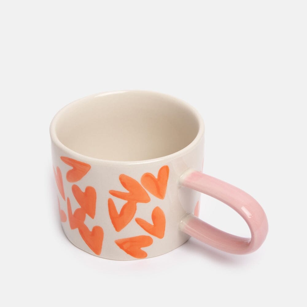 CAROLINE GARDNER Ceramic Mug - Red Magnet Hearts COFFEE, TEA &amp; DRINKS - Zabecca Living