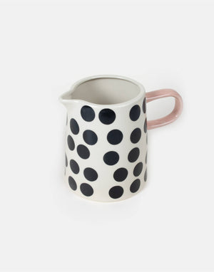 CAROLINE GARDNER Large Jug - Mono Dotty JUG - Zabecca Living