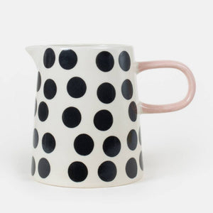 CAROLINE GARDNER Large Jug - Mono Dotty JUG - Zabecca Living