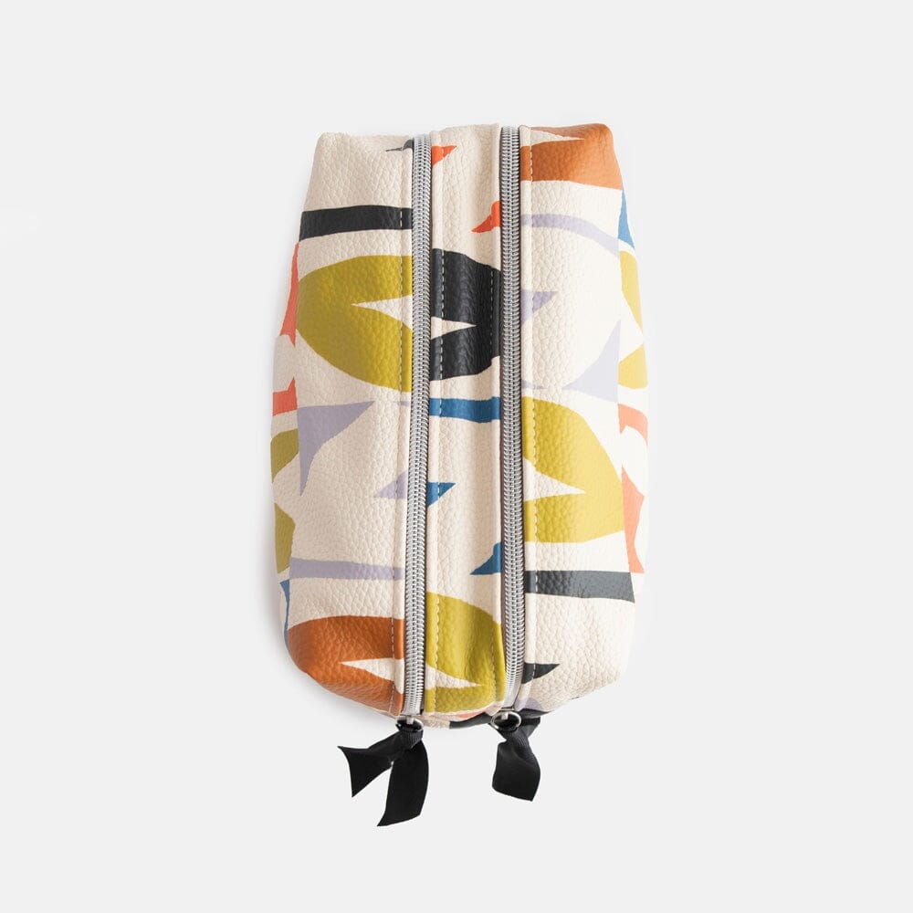 CAROLINE GARDNER Large Travel Washbag - Multi Checkmate Hearts COSMETIC BAG - Zabecca Living