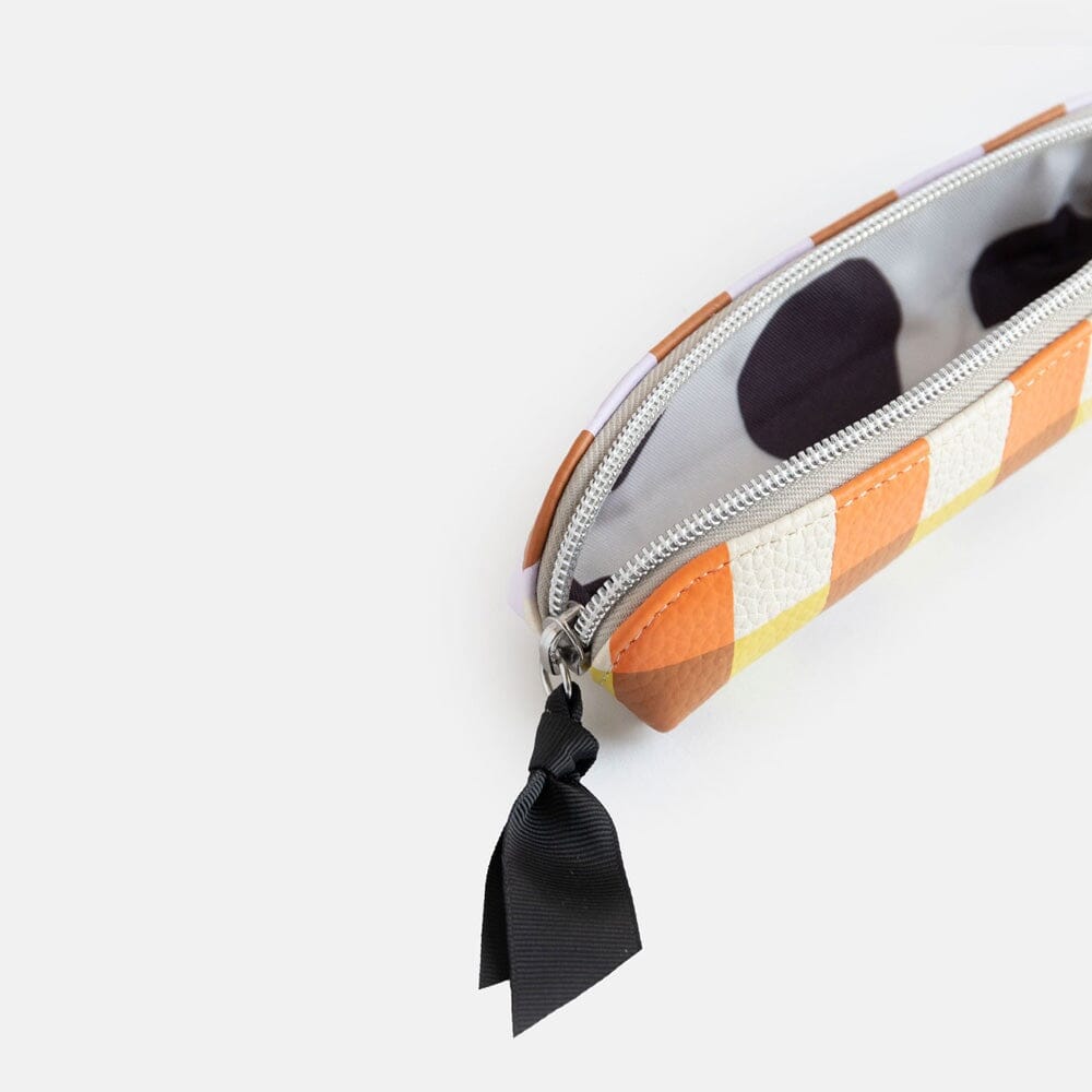 CAROLINE GARDNER Pencil Case - Multi Check bag - Zabecca Living