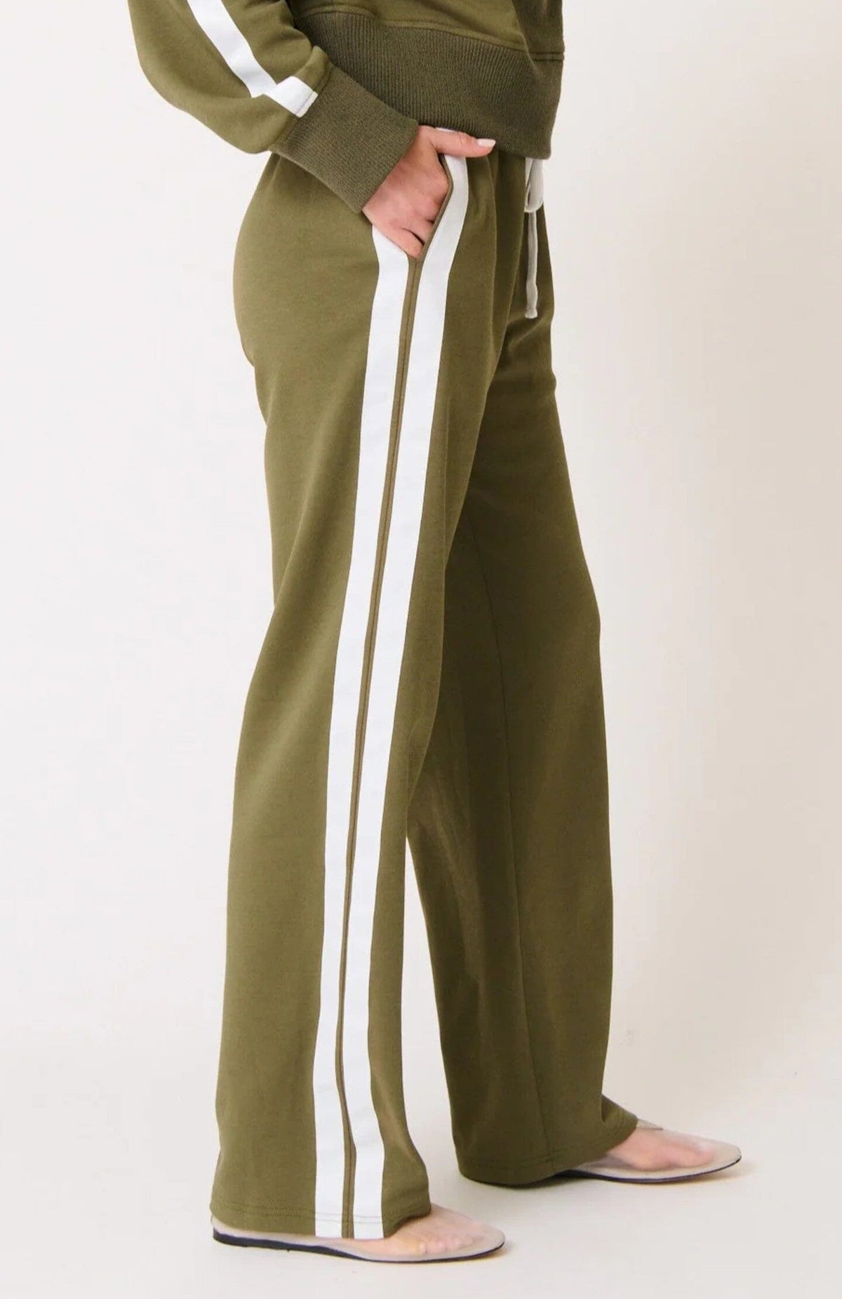 CARTEL & WILLOW Adeline Pant - Khaki JOGGER - Zabecca Living