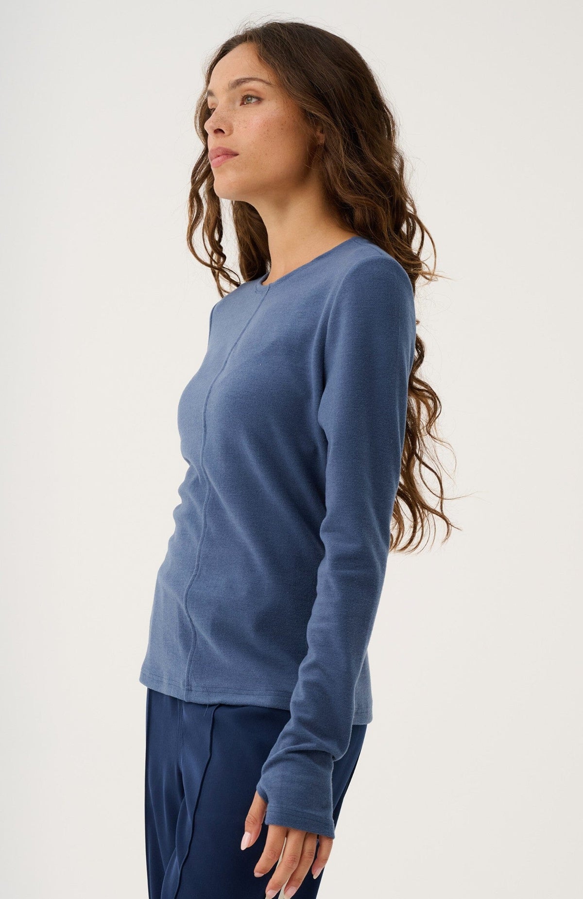 CARTEL &amp; WILLOW Aspyn Top - Slate Long Sleeve Tee - Zabecca Living