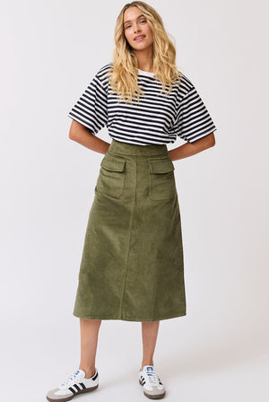 CARTEL & WILLOW Astrid Skirt - Thyme Skirt - Zabecca Living