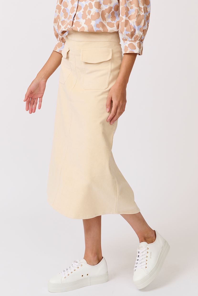 CARTEL &amp; WILLOW Astrid Skirt - Vanilla Skirt - Zabecca Living