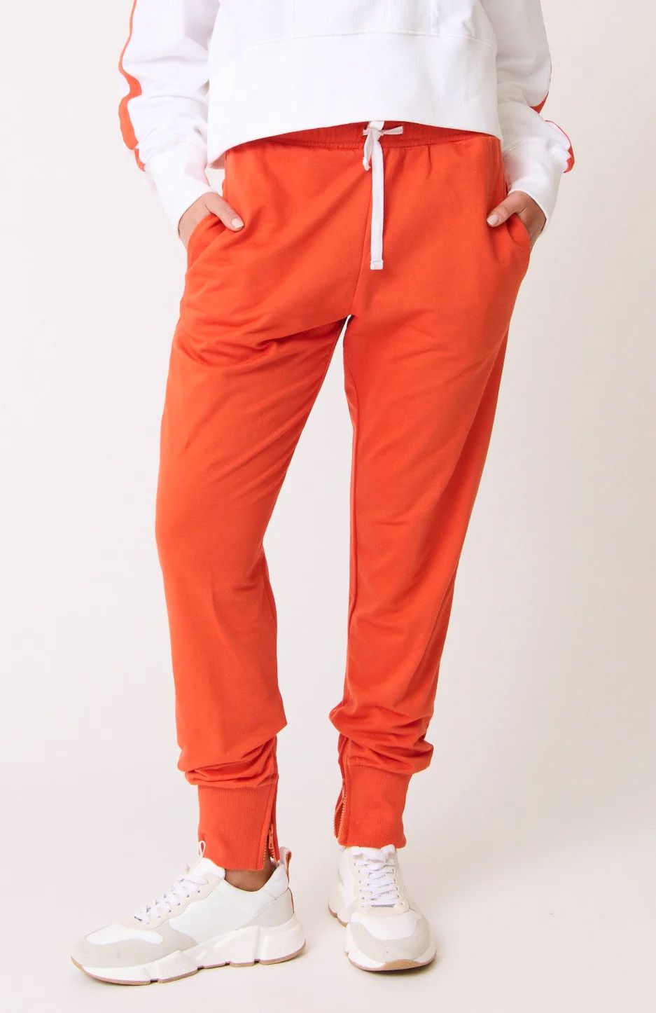 CARTEL &amp; WILLOW Blake Track Pant - Mandarin JOGGER - Zabecca Living