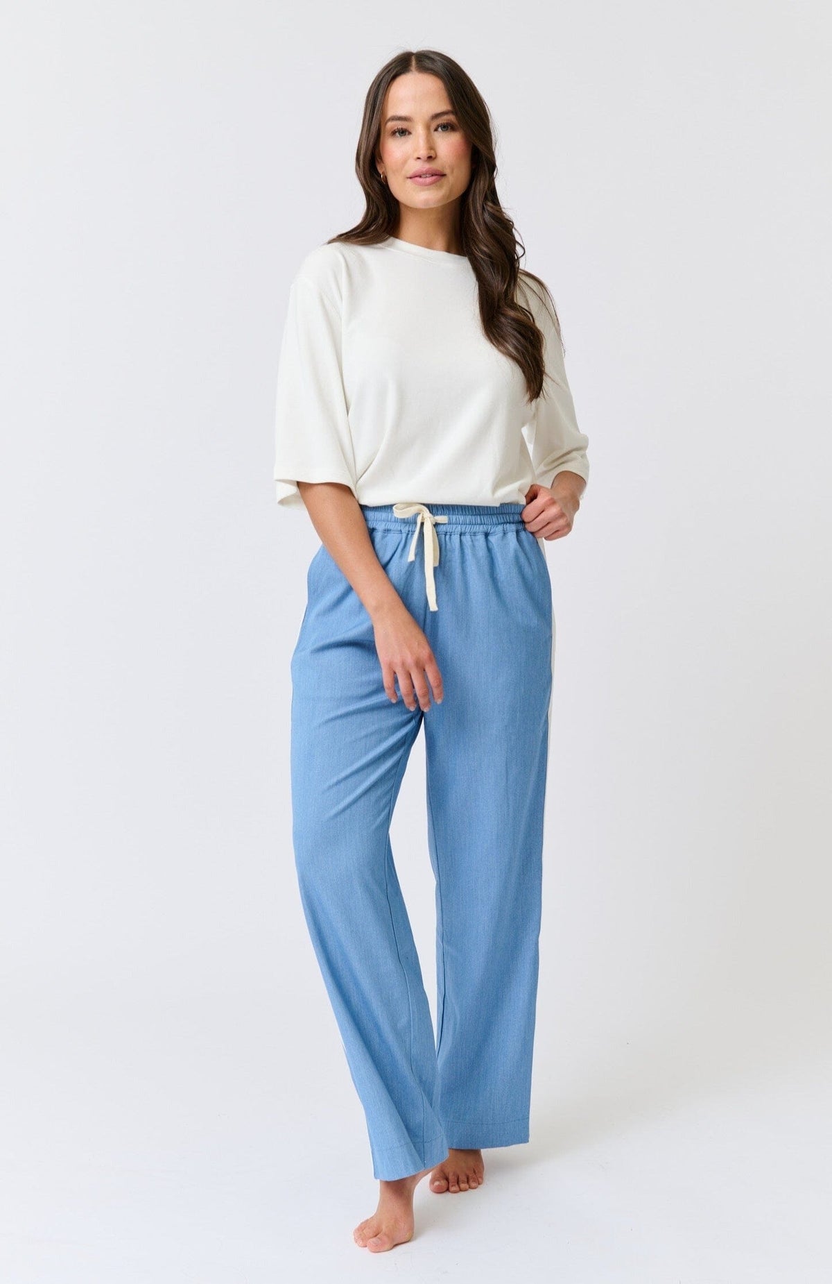 CARTEL &amp; WILLOW Leo Pant - Chambray PANTS - Zabecca Living
