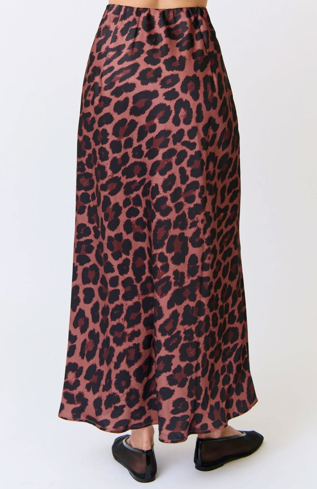 CARTEL &amp; WILLOW Millie Slip Skirt - Coco Leopard Skirt - Zabecca Living