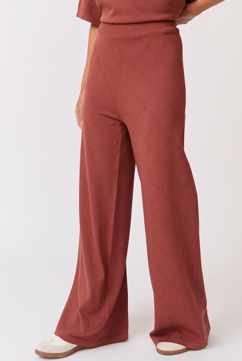 CARTEL & WILLOW Molly Knit Pant - Cocoa Knit JOGGER - Zabecca Living