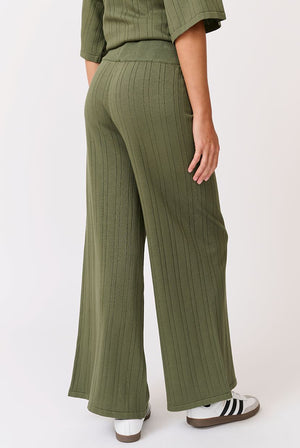 CARTEL & WILLOW Molly Knit Pant - Thyme Knit JOGGER - Zabecca Living