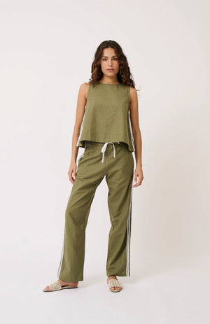 CARTEL & WILLOW Nadine Pant - Palm PANTS - Zabecca Living