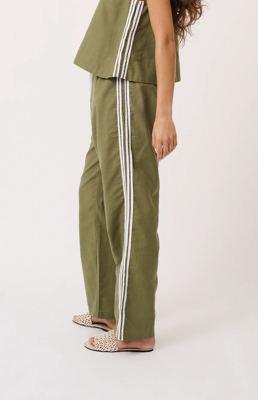 CARTEL &amp; WILLOW Nadine Pant - Palm PANTS - Zabecca Living