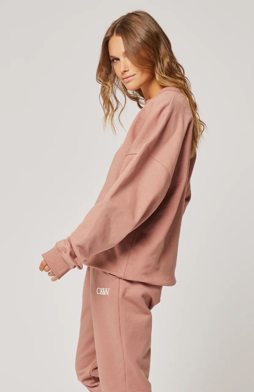 CARTEL &amp; WILLOW Nina Sweater - Coffee Rose SWEATER - Zabecca Living