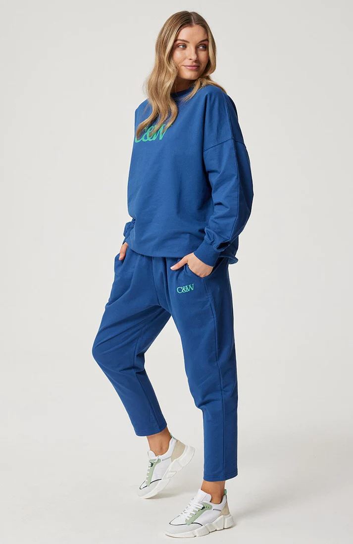 CARTEL &amp; WILLOW Piper Sweater - French Navy SWEATER - Zabecca Living