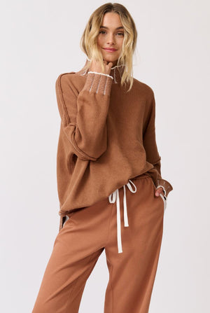 CARTEL & WILLOW Romy Sweater - Toffee Jumpers + Knitwear - Zabecca Living