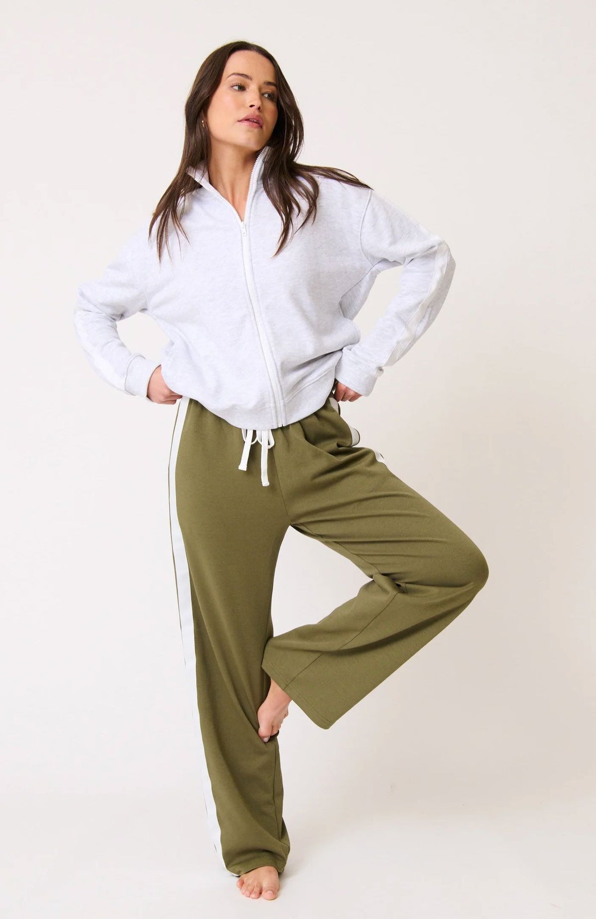 CARTEL &amp; WILLOW Rowen Jacket - Grey Marle Jacket - Zabecca Living