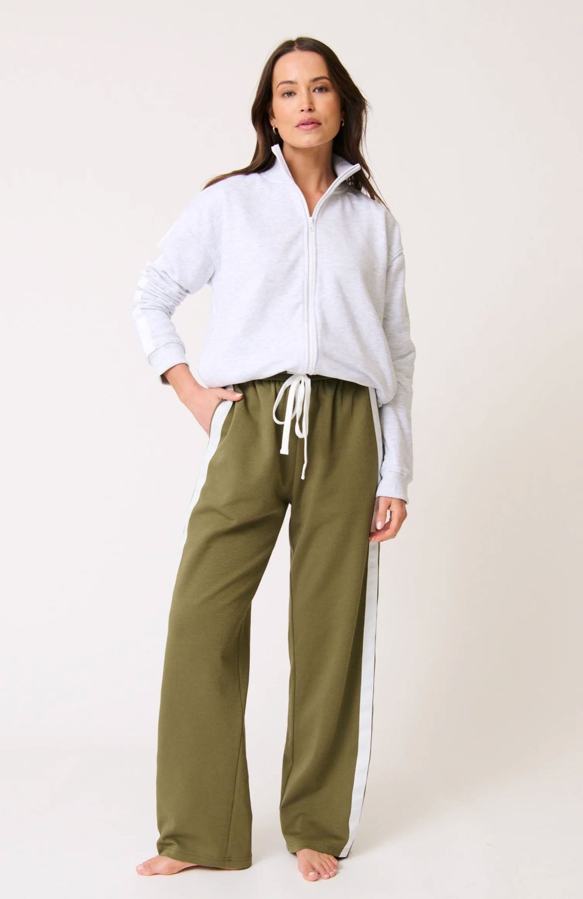 CARTEL &amp; WILLOW Rowen Jacket - Grey Marle Jacket - Zabecca Living