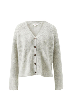 CERES LIFE Birdie Lofty Cardi - Silver Marle Jumpers + Knitwear - Zabecca Living