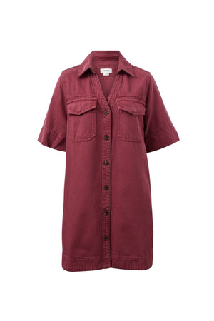 CERES LIFE Bonnie Relaxed Shirt Dress - Mulberry Dress - Zabecca Living