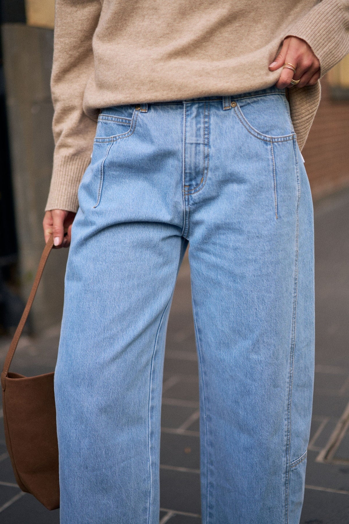 CERES LIFE Demi Barrel Jean - Vintage Blue JEANS - Zabecca Living