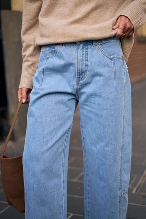 CERES LIFE Demi Barrel Jean - Vintage Blue JEANS - Zabecca Living