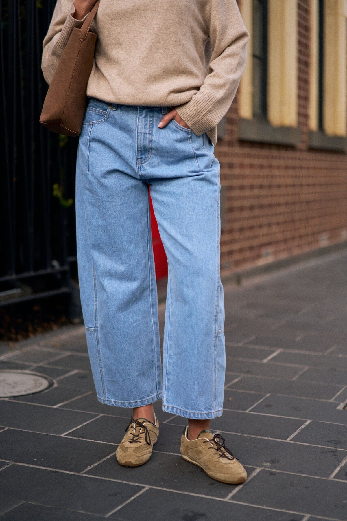 CERES LIFE Demi Barrel Jean - Vintage Blue JEANS - Zabecca Living
