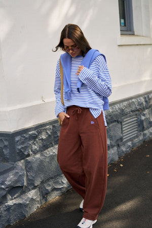 CERES LIFE Elise Barrel Trackpant - Burnt Toffee PANTS - Zabecca Living