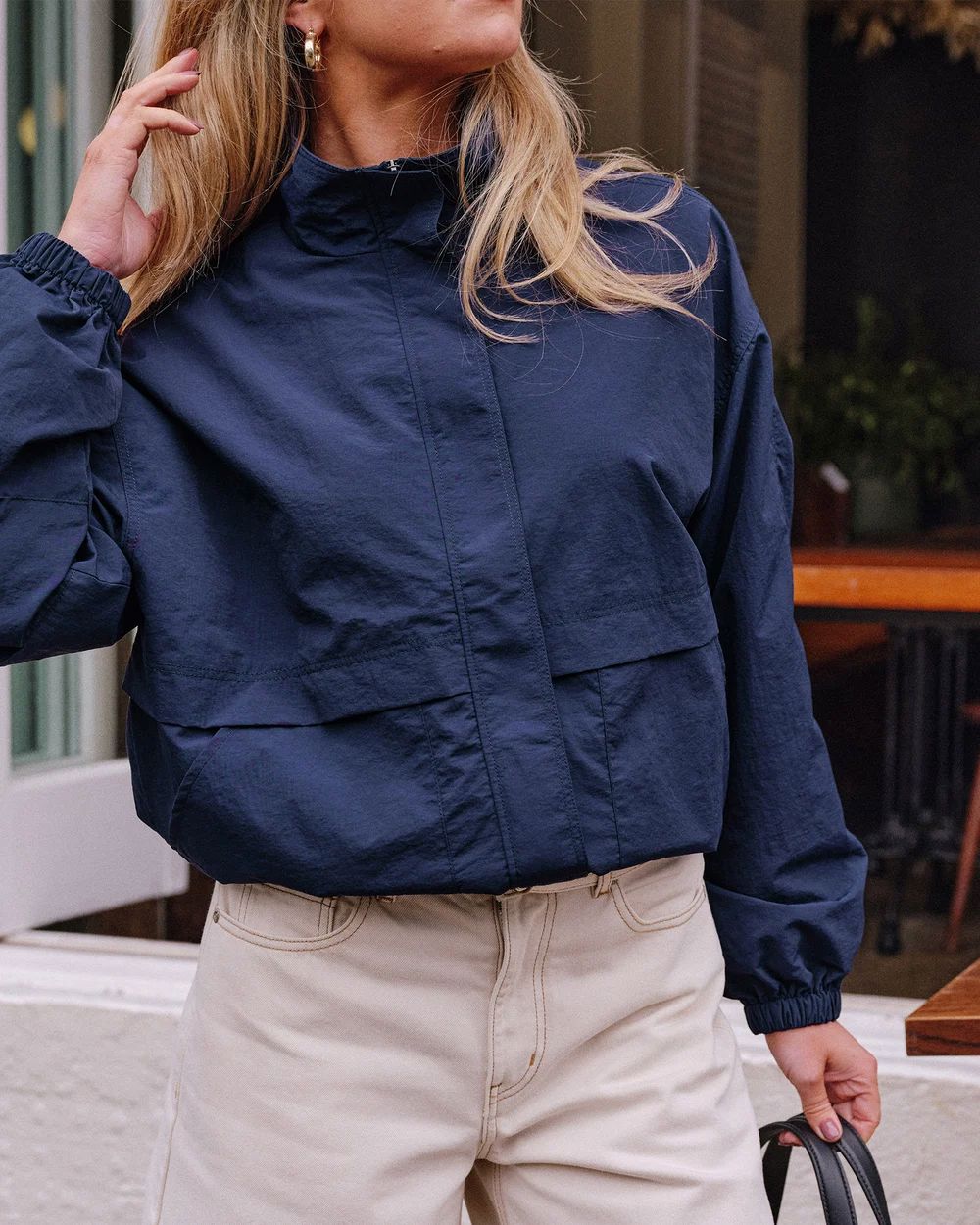 CERES LIFE Fletcher Funnel Bomber - Heritage Navy Jacket - Zabecca Living