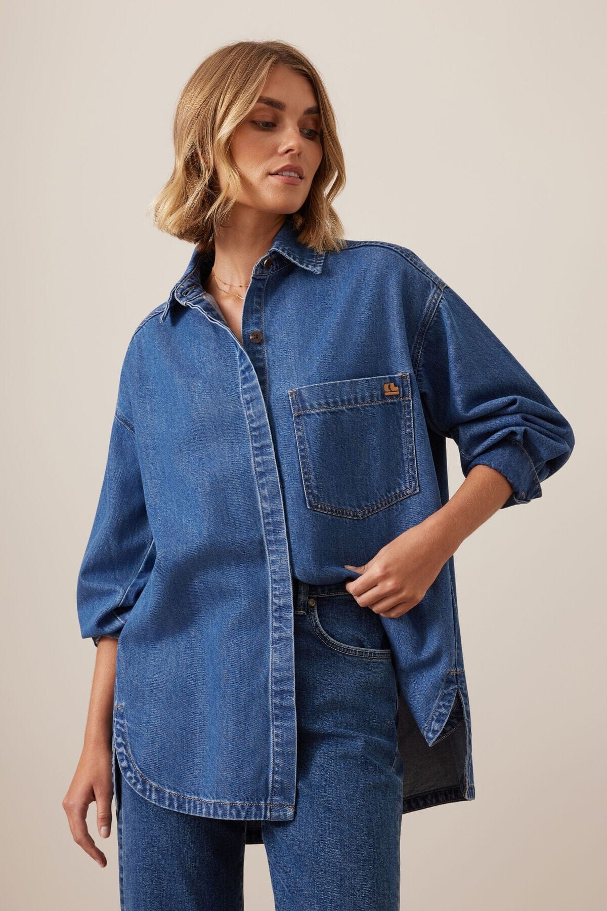 CERES LIFE Gwynne Shirt - Fresh Indigo Shirts & Blouses - Zabecca Living