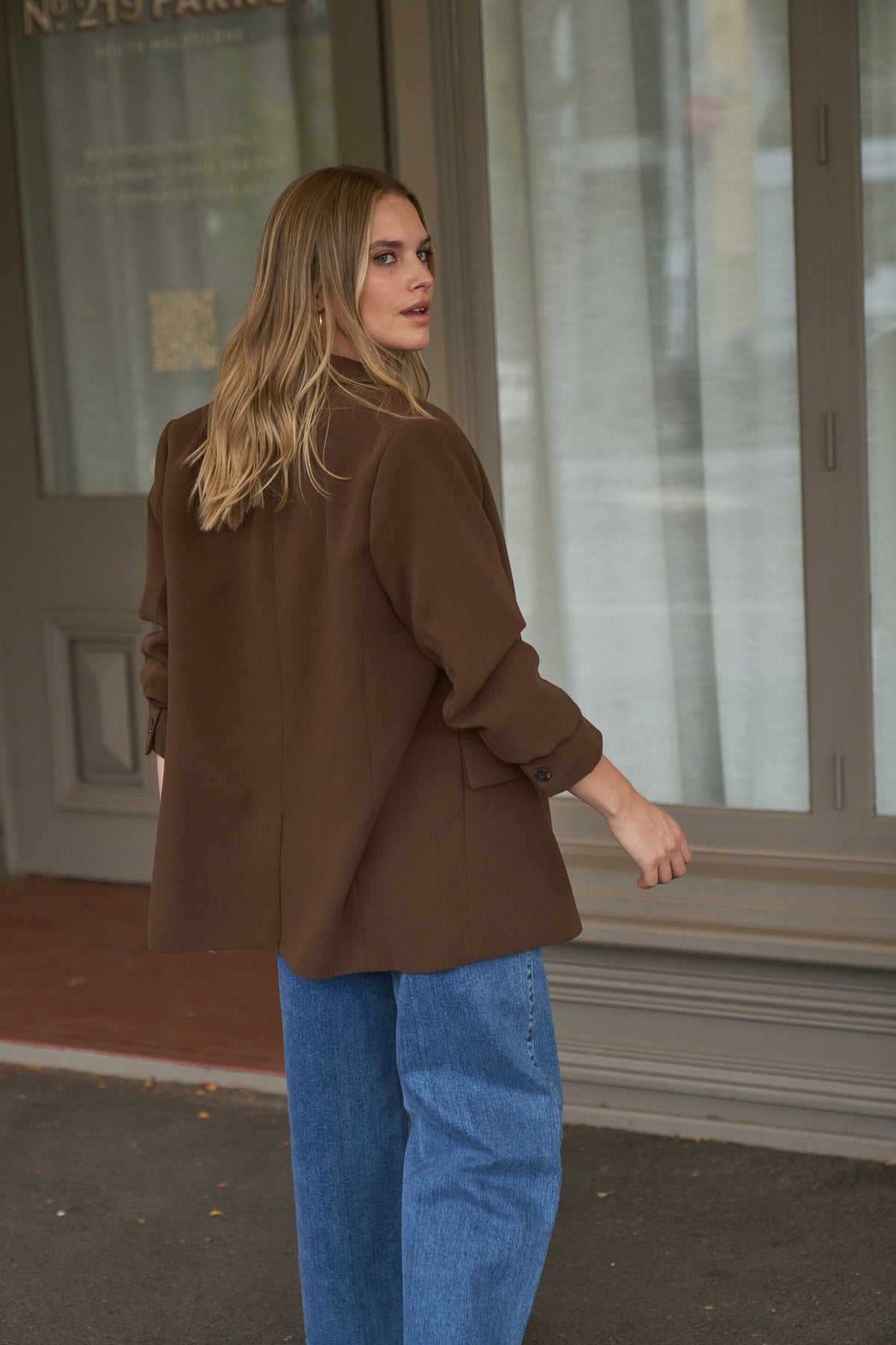 CERES LIFE Joni Blazer - Chocolate Jacket - Zabecca Living