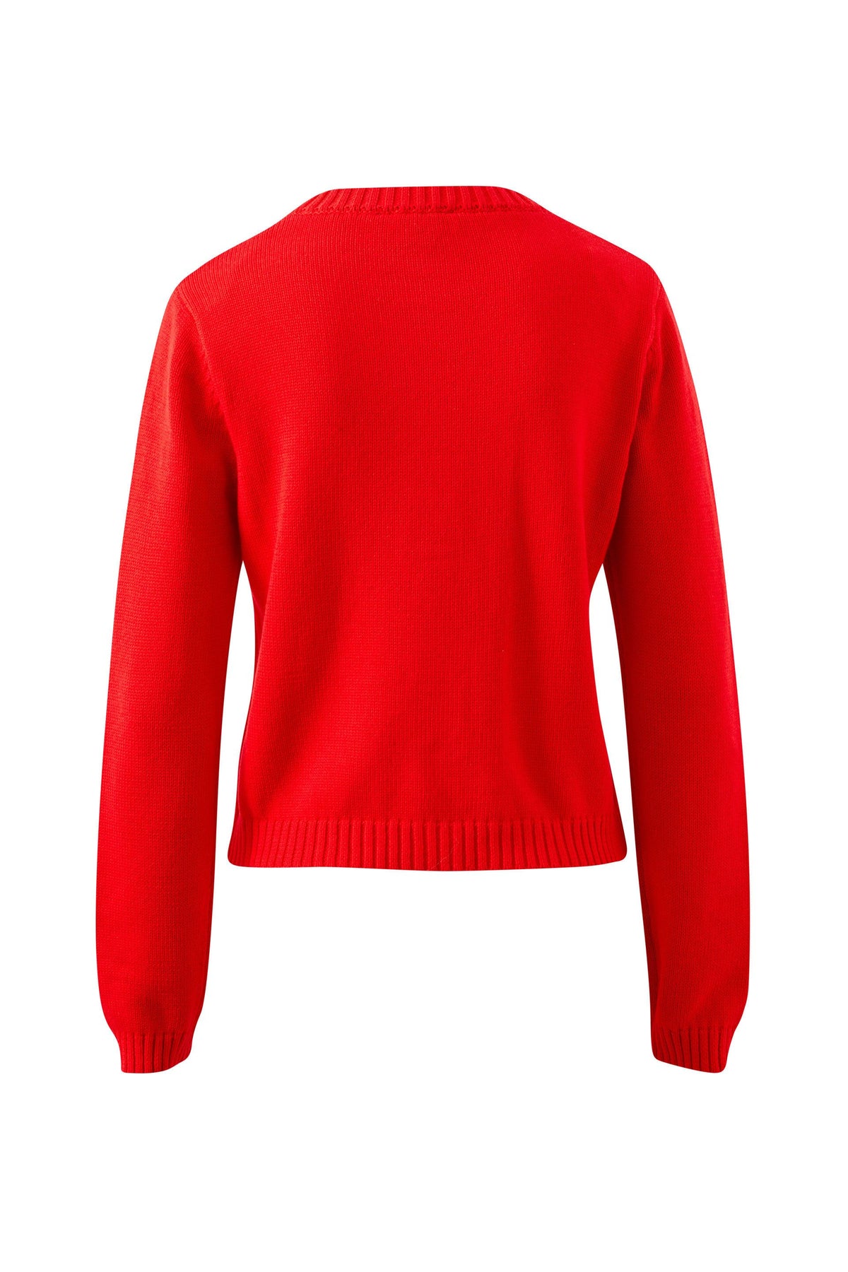 CERES LIFE Nelly Long Sleeve Knit Cardi - Fiery Red Jumpers + Knitwear - Zabecca Living
