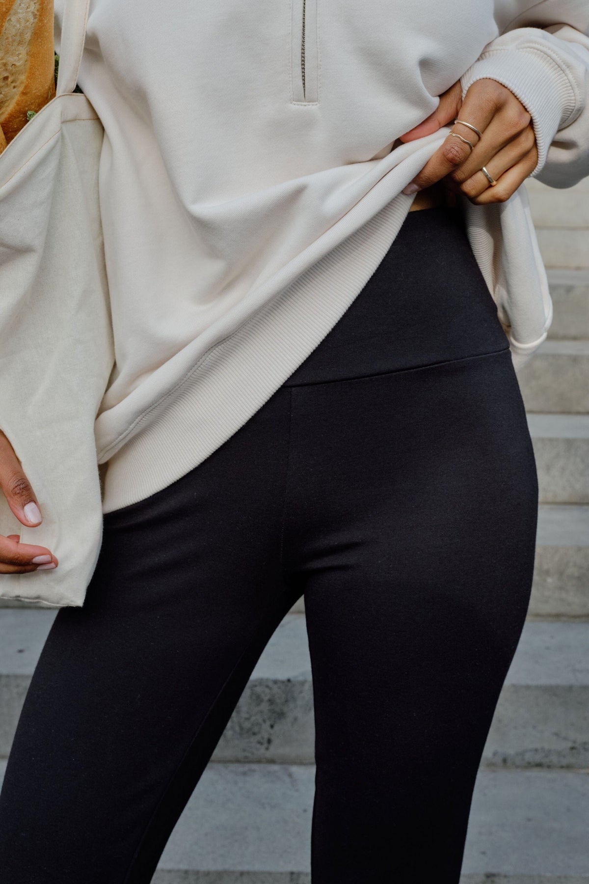 CERES LIFE Ponte Bootleg Pant - Black PANTS - Zabecca Living