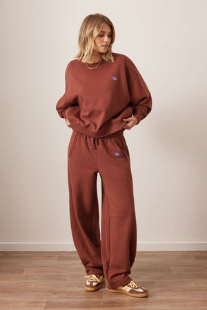 CERES LIFE Quinn Slouchy Crew - Burnt Toffee Jumpers + Knitwear - Zabecca Living