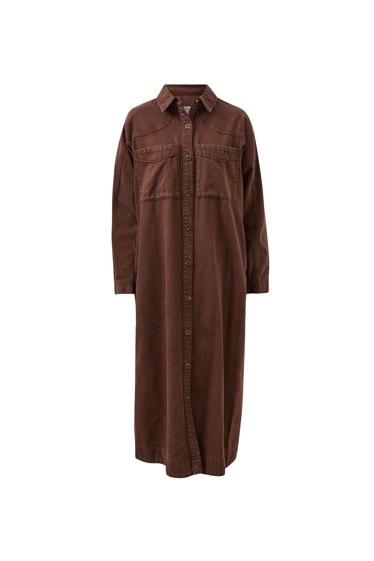 CERES LIFE Rae Long Sleeve Midi Dress - Chocolate Dress - Zabecca Living