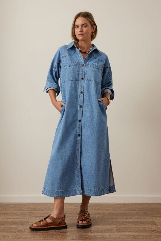 CERES LIFE Rae Long Sleeve Midi Dress