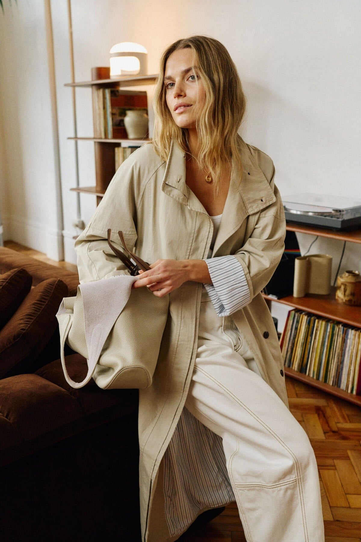 CERES LIFE Rowan Longline Jacket - Stone Jacket - Zabecca Living
