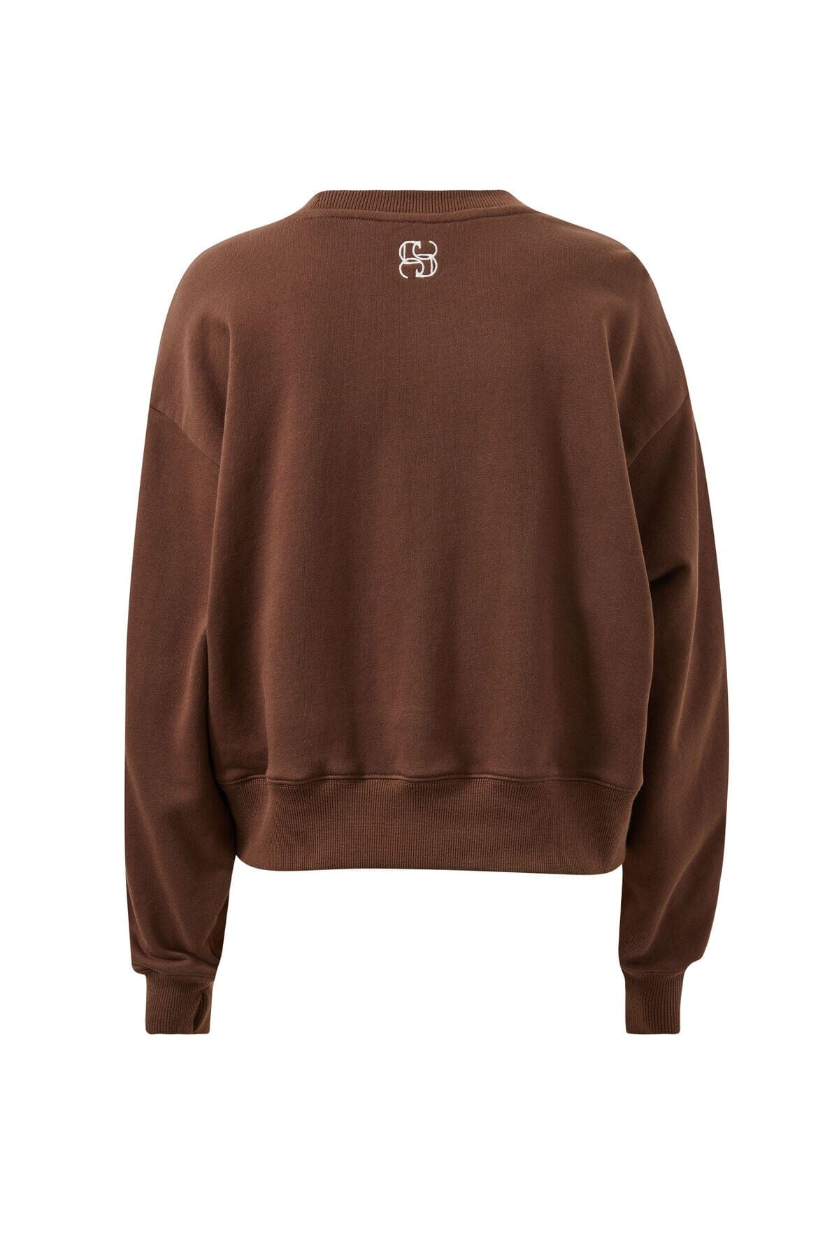 CERES LIFE Sasha Sporty Slouchy Crew - Chocolate Side Stripe Jumpers + Knitwear - Zabecca Living