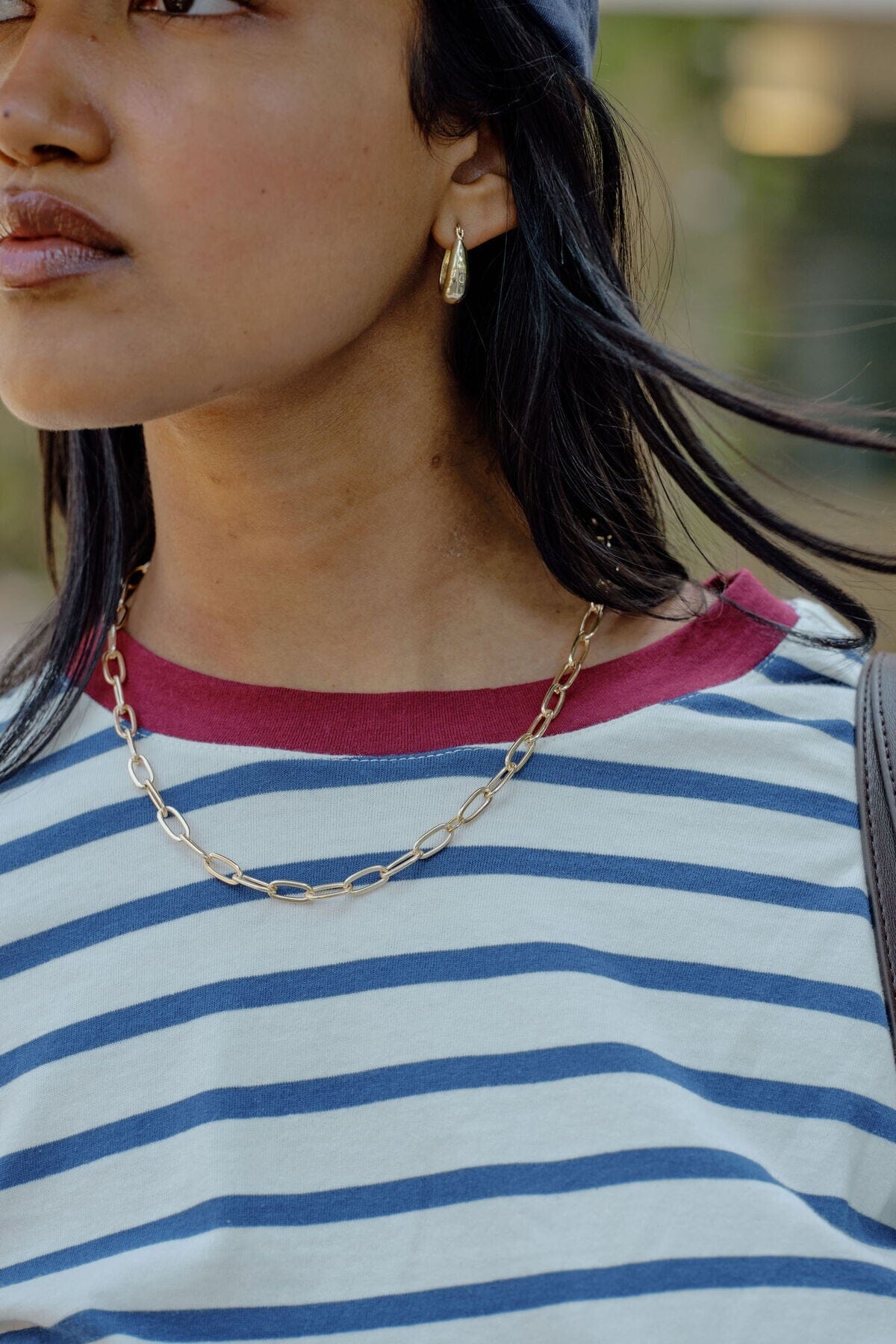 CERES LIFE Scout Slouchy Long Sleeve Tee - Milk Prussian Blue Stripe Long Sleeve Tee - Zabecca Living