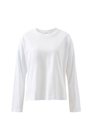 CERES LIFE Scout Slouchy Long Sleeve Tee - White Long Sleeve Tee - Zabecca Living