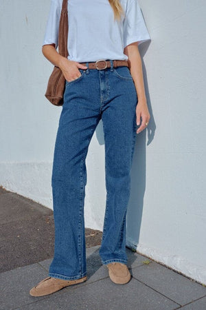 CERES LIFE Sydney Straight Leg Jean - Fresh Indigo JEANS - Zabecca Living
