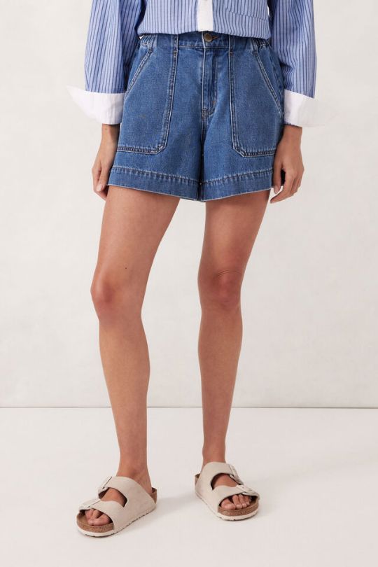 CERES LIFE Weekender Short - Fresh Indigo SHORTS - Zabecca Living
