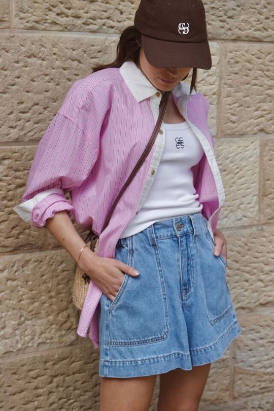 CERES LIFE Weekender Short - Vintage Blue SHORTS - Zabecca Living