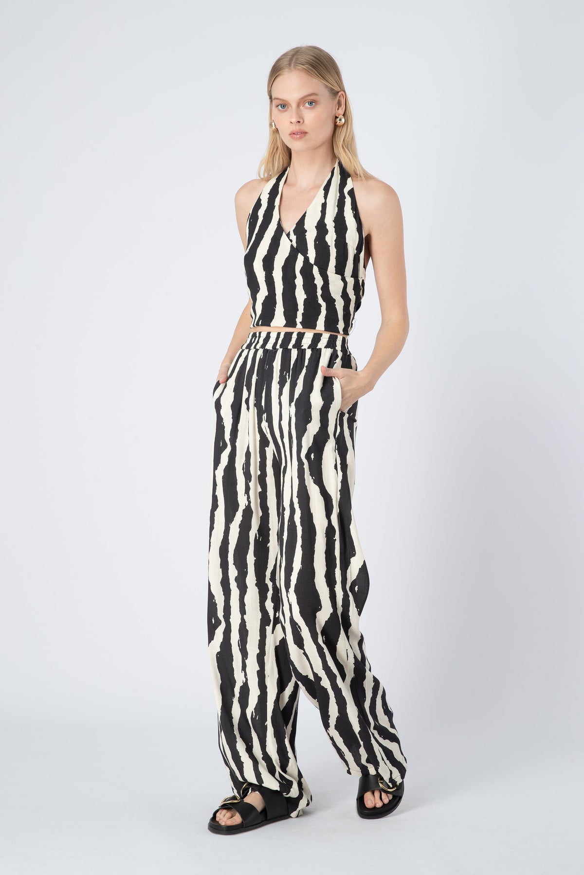 CURAAE Jett Pant - Black / White PANTS - Zabecca Living