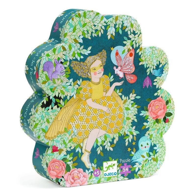 DJECO Flora's Tree 54pc Silhouette Puzzle KIDS (5+ Yrs) - Zabecca Living